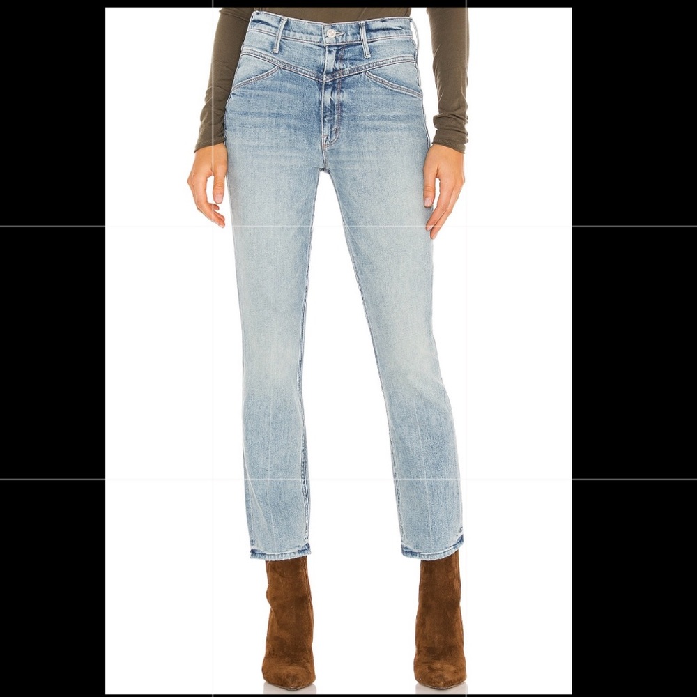 MOTHER The Dazzler Yoke Front Ankle Wild Calling Jeans